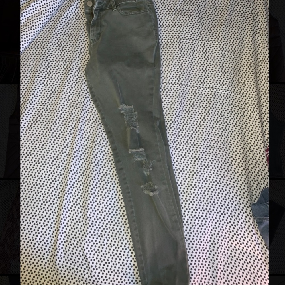 OD green jeggings